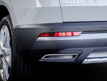 Dummy - koncovky výfuku (Alu Brush) Milotec Škoda Karoq