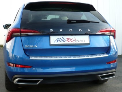Dummy - koncovky výfuku (Alu Brush) Milotec Škoda Scala