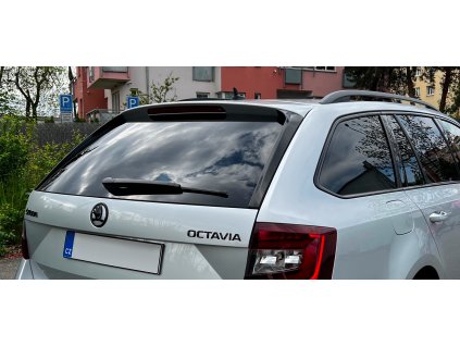 Flaps-deflektory zadního okna Škoda Octavia III Combi 2013- černý lesk