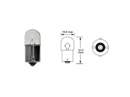 Autožárovka R10W 12V BA15s | ELTA