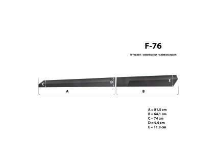 Boční lišty na dveře Dacia Bigster 2025- F76 | Rider