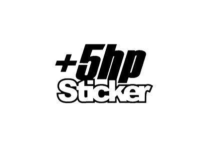 samolepka--5hp-sticker---cerna-matna-7-x-11-cm