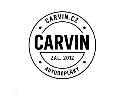 Samolepka Carvin.cz • černá matná - 13 cm