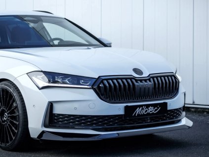 Přední spoiler Škoda Superb IV 2023- černá leská | Milotec