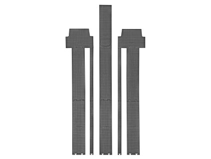 Gumové autokoberce Volkswagen T7 Multivan 2. a 3.řada 2021- | CIK