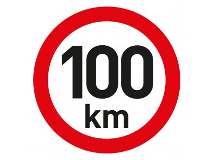 Samolepka rychlost 100km