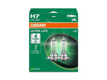 Žárovka H7 12V 55W PX26d ULTRA LIFE 2ks | OSRAM