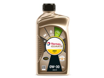 motorovy olej quartz ineo first 0w 30 c2 1l total
