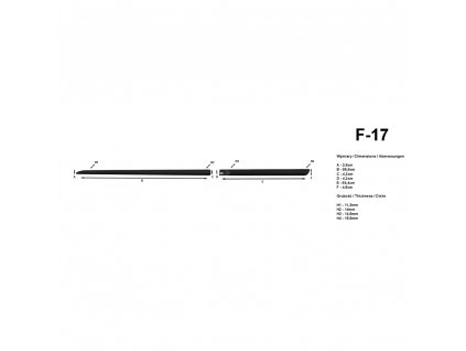 Boční lišty na dveře Smart For Four 5dv 2014-2021 F17 | Rider