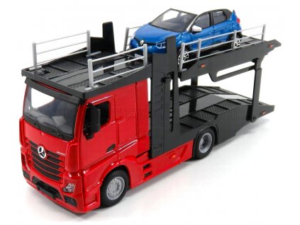 Model auta Odtahovka aut Mercedes Actros a Renault Captur 1:43 | Bburago