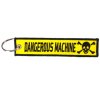 Přívěsek na klíče - výšivka Dangerous Machine