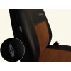 Autopotahy EXCLUSIVE ALCANTARA hnede airbag