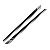 samolepky na bok auta dynamic cerna matna set 2 ks
