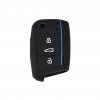 Obal na klíč silikon č.03 VW, Škoda, Seat - modrá
