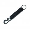 kpz paracord klicenka s karabinou a otvirakem cerna