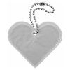 Přívěšek reflexní SRDCE - stříbrný