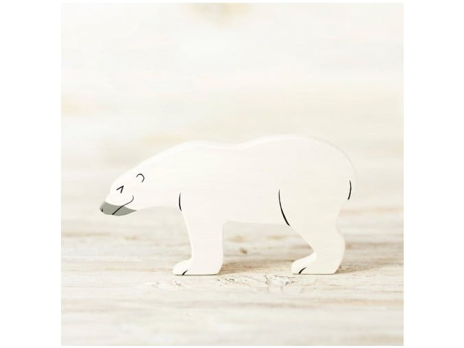 wooden polar bear toy