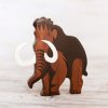 wooden mammoth toy