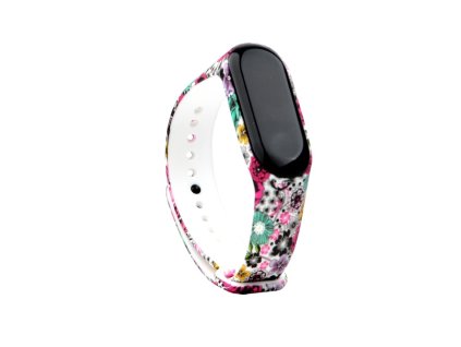 756 malovane kvety nahradni naramek mi band 3 4malovane kvety nahradni naramek mi band 3 4
