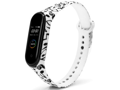 1704 nahradni naramek mi band 5 6 7 noty na bilem