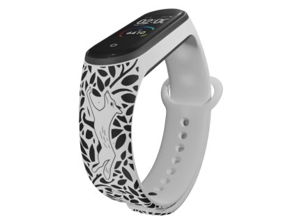 Náhradní náramek Mi band 3/4/5/6/7 Běží liška k Táboru (Barva Vícebarevná, Pro Přístroj Xiaomi Mi Band 7)
