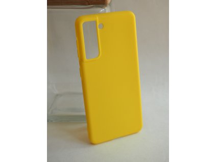 Silikonový kryt Samsung S21 - žlutý