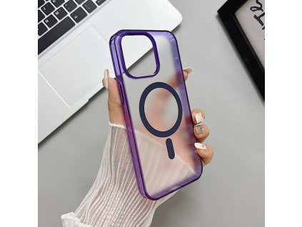 65145 magsafe pruhledne fialovy kryt pro iphone 15 pro