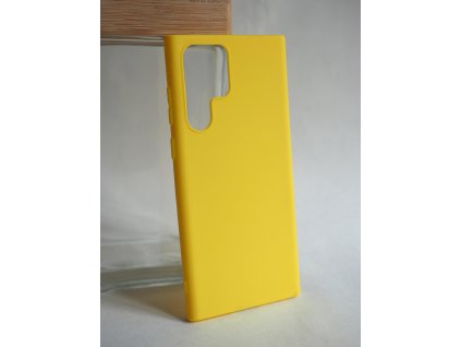 Silikonový kryt Samsung S22 ultra - žlutý