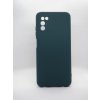 Silikonový TPU kryt Galaxy A03s - tmavě zelený