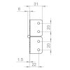 adam hall 2643 l scharnier stahl verzinkt 4
