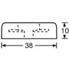 Adam Hall 4906 Rubber Foot 38x10 mm