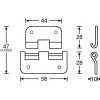 Adam Hall Heavy Duty Hinge 2251