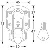 adam hall 1903 medium opbouwslot met slot