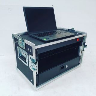 Rack 6U s vrchní policí pro laptop💻 ✅osazený 2U šuplíkem📥...