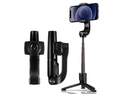 Spigen S610W Bluetooth gimbal se selfie tyčí – černý1