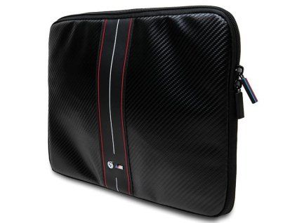 BMW Carbon & Red Stripe pouzdro na notebook 16%22 – černé2