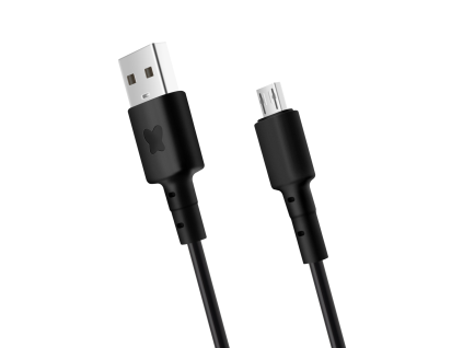 Datový a nabíjecí kabel Bonbon USB/micro USB, 1 m, černý