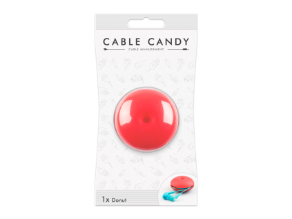 Kabelový organizér Cable Candy Donut, růžový