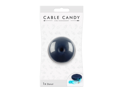 Kabelový organizér Cable Candy Donut, modrý