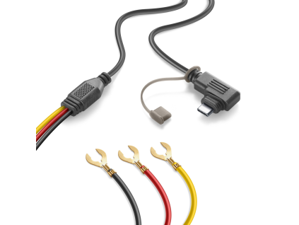 Interphone napájecí kabel pro Ridesync 5,5“, USB-C / baterie
