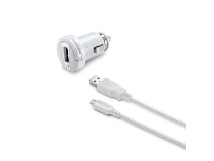 Autonabíječka CellularLine microUSB 2A s kabelem