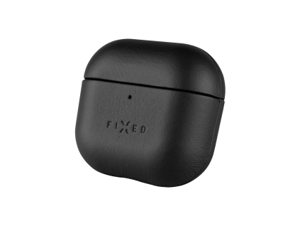Kožené pouzdro FIXED PodsLeather pro Apple AirPods 4 (Barva Černá)