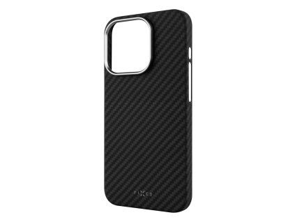 Aramidový zadní kryt FIXED MagVelar pro Apple iPhone 15 Pro, černý