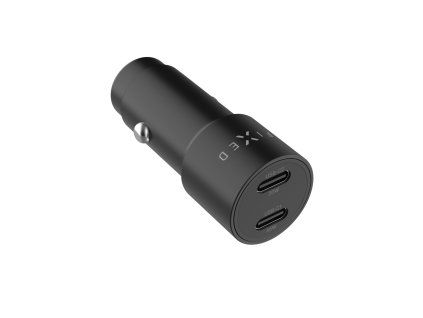 Autonabíječka FIXED 2× USB‑C, PD 3.0, 65W – černá
