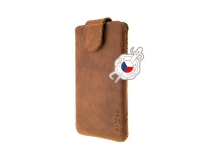 Kožené pouzdro FIXED Posh (Barva Hnědá, Velikost 3XL)