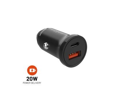 Autonabíječka FIXED s USB‑C a USB výstupem a podporou PD, 20W
