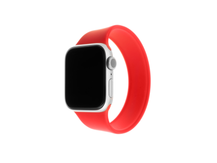 Elastický silikonový řemínek FIXED Silicone Strap pro Apple Watch 38/40/41mm (Barva Červená, Velikost L)