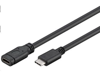 PREMIUMCORD USB- C prodlužovací kabel (USB 3.1 generation 1), C/M - C/F, 2m