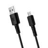 Datový a nabíjecí kabel Bonbon USB/micro USB, 1 m, černý