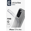 Extratenký zadní kryt CellularLine Fine pro Apple iPhone 13 Pro Max, transparentní